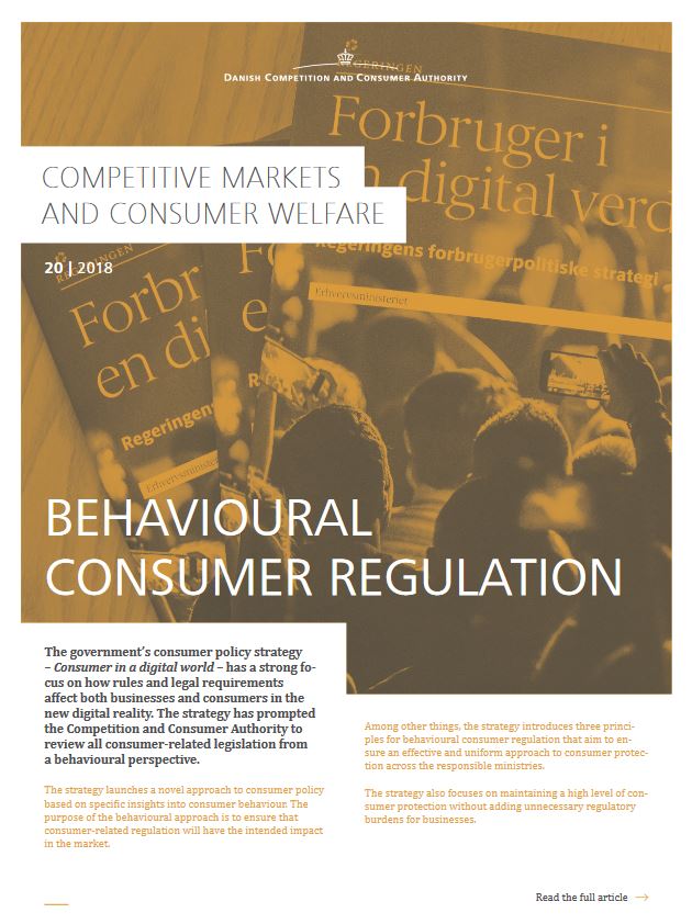 Behavioural consumer regulation