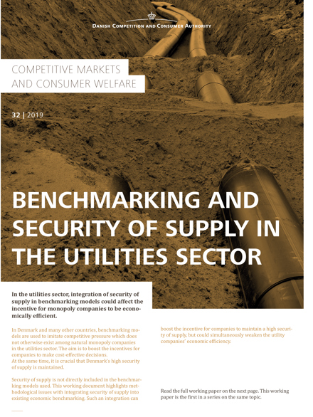 Benchmarking and Security of Supply in the Utilities Sector
