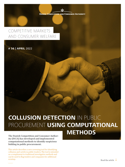Collusion detection in public procurement using computational methods